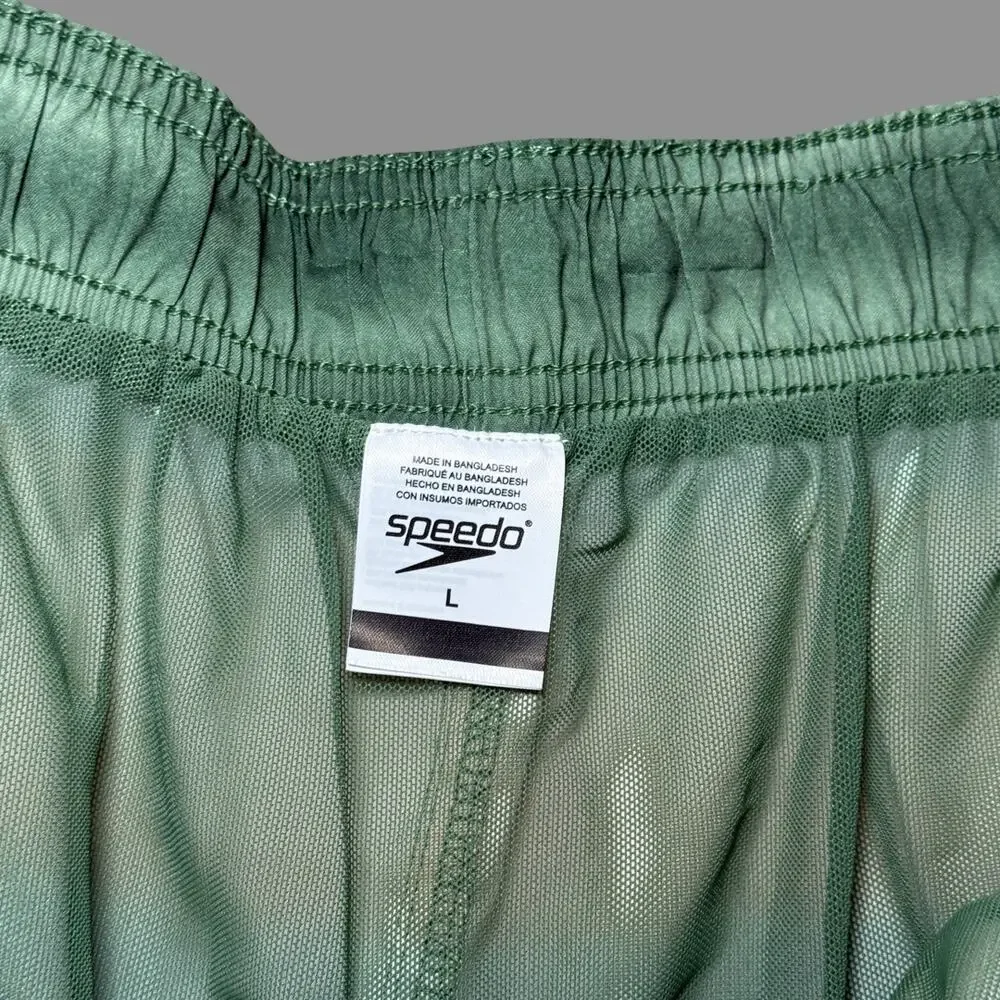 Speedo Coastal Ombre Swim Trunks Eco Stretch L NWT